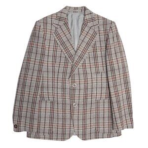 Cambridge (UK) 70s Vintage Prince of Wales Tweed Ivy League Blazer : L